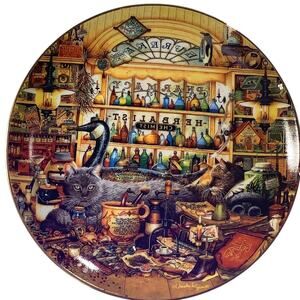 Collector's Plate: Elmer and Loretta, Purr-fect Places, C. Wysocki, BradEx 1999